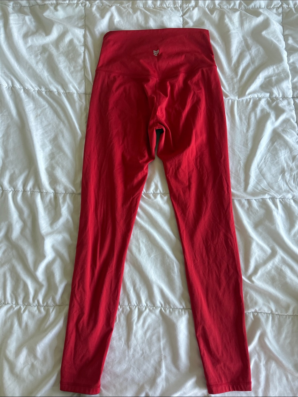 High-Waist Kids Red Active Leggings